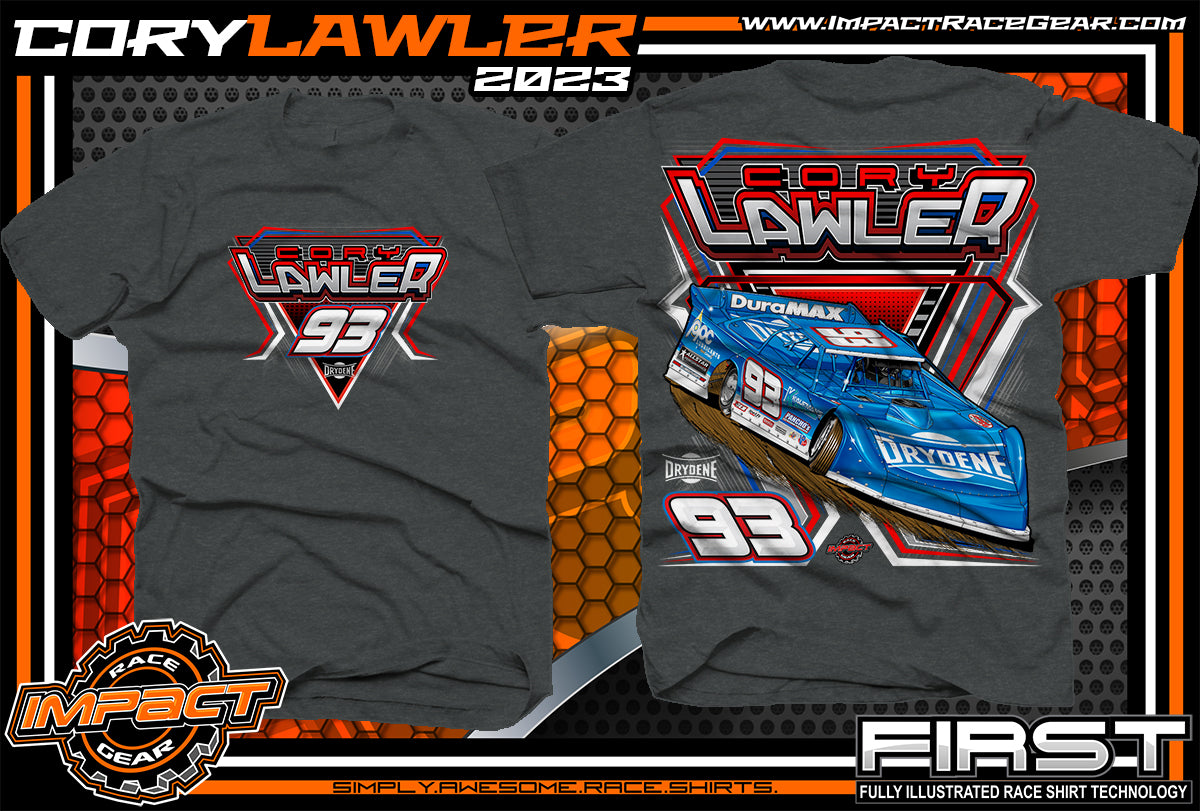 Cory Lawler 93 Tee Shirt - Grey